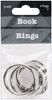 Baumgartens Book Rings 1" 4/Pkg-Silver 31425 - 085288314254