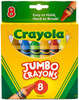 Crayola Jumbo Crayons-8/Pkg 52-0389 - 071662003890