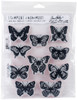 Tim Holtz Cling Stamps 7"X8.5"-Flutter CMS-LG-294 - 653341836618