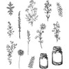 Tim Holtz Cling Stamps 7"X8.5"-Flower Jar - CMS-LG-297 Tim Holtz Cling Stamps 7"X8.5"-Flower Jar - CMS-LG-297