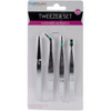 Craft Medley Tweezers 4/Pkg-4.75" BT205 - 775749142396