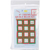 Jack Dempsey Themed Stamped White Quilt Blocks 9"X9" 12/Pkg-Ornaments 737 659 - 013155526592