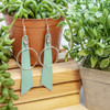 Realeather(R) Crafts Premium Leather Trim 8.5"X11"-Turquoise - C0811P-04
