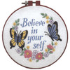 Dimensions Learn-A-Craft Embroidery Kit 6" Round-Believe In Yourself-Stitched In Thread 72409