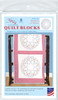 Jack Dempsey Stamped White Quilt Blocks 18"X18" 6/Pkg-Starburst Of Hearts 732 33 - 013155470338