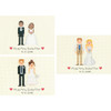 Dimensions Mini Counted Cross Stitch Kit 7"X5"-Bride & Groom Record (14 Count) 70-65160