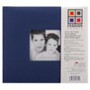 MBI Fashion Fabric Post Bound Album W/Window 8"X8"-Blue 802811 - 046909028110
