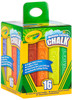 Crayola Washable Sidewalk Chalk 16/Pkg-Assorted Colors - 51-2016