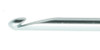 Susan Bates Silvalume Aluminum Crochet Hook 5.5"-Size D3/3.25mm 12106D3