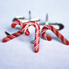 Eyelet Outlet Shape Brads 12/Pkg-Candy Canes - QBRD2-52A