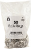 Hygloss Book Rings 50/Pkg-Silver 1" - H61251 - 081187612514