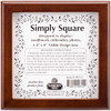Sudberry House Mahogany Simply Square Box 5"X5"X2.75"-Design Area 4"X4" - 99711 - 759013997110