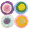 Dimensions Feltworks Roving Rolls 2oz 4/Pkg-Pastel - 72-73835