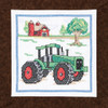 Janlynn Stamped Cross Stitch Quilt Blocks 15"X15" 6/Pkg-Tractor 21-1476 - 049489001467