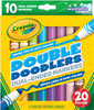 Crayola Dual-Ended Washable Double Doodlers Markers 10/Pkg-Assorted Colors 58-8310 - 071662083106