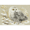 RIOLIS Counted Cross Stitch Kit 17.75"X13.75"-White Owl (14 Count) - R1241