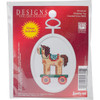 Janlynn Mini Counted Cross Stitch Kit 2.75" Oval-Christmas Toy (18 Count) - 1143-45 - 029064143454