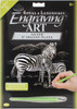 Royal & Langnickel(R) Silver Foil Engraving Art Kit 8"X10"-Zebras - SILVFL-39 - 090672944023