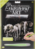 Royal & Langnickel(R) Silver Foil Engraving Art Kit 8"X10"-Elephant Herd - SILVFL-40 - 090672944030