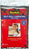 Scotch Self-Sealing Laminating Pouches 5/Pkg-4"X6" - PL900-3M-GLOSS - 021200597206 Scotch Self-Sealing Laminating Pouches 5/Pkg-4"X6" - PL900-3M-GLOSS - 021200597206