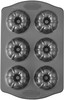 Wilton Excelle Elite Mini Fluted Bundt Pan-6 Cavity 4"X1.75" W445