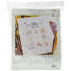 Bucilla Stamped Cross Stitch Crib Cover Kit 34"X43"-Babies Are Precious 40787 - 046109407876