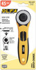 OLFA Quick-Change Rotary Cutter w/Dual Blade Guard 45mmRTY2/NS - 091511300994