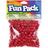 CousinDIY Fun Pack Acrylic Pony Beads 250/Pkg-Red - 5A002F6D-34111 - 016321082847