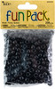 CousinDIY Fun Pack Acrylic Pony Beads 250/Pkg-Black - 5A002F6V-34135 - 016321083097