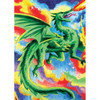 Mini Color Pencil By Number Kit 5"X7"-Dragon -CPNMIN-116
