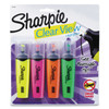 Sharpie Clear View Highlighters 4/Pkg-Yellow, Pink, Orange & Green -1912769 - 071641074910