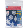 The Beadery Holiday Beaded Ornament Kit-Snow Crystals 3.5" Makes 6 - BOK-5532 - 045155888950