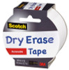 Dry Erase Tape, 1.88 In. x 5 Yds. - 1905R-DE-WHT - 051141399225
