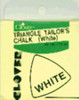 Clover Triangle Tailor's Chalk-White - 432-W - 051221512179