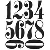 Tim Holtz Cling Stamps 7"X8.5"-Numeric - CMS-161 Tim Holtz Cling Stamps 7"X8.5"-Numeric - CMS-161