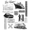 Tim Holtz Cling Stamps 7"X8.5"-Travel Ways - CMS-LG-162 Tim Holtz Cling Stamps 7"X8.5"-Travel Ways - CMS-LG-162