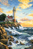 Dimensions Gold Collection Counted Cross Stitch Kit 11"X17"-Rocky Point (18 Count) 3895