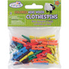 Krafty Kids Mini Wood Clothespins-Colored 1" 45/Pkg CW601 - 775749129847