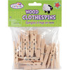 Krafty Kids Wood Clothespins-Natural 1.875" 24/Pkg CW606 - 775749129878