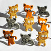 Eyelet Outlet Shape Brads 12/Pkg-Kitties QBRD2-34