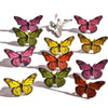 Eyelet Outlet Shape Brads 12/Pkg-Butterflies - QBRD2-67A