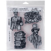 Tim Holtz Cling Stamps 7"X8.5"-Time Travelers CMS-157 - 713757826723