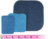 Singer Iron-On Patch Repair Kit 12/Pkg-Assorted Denim - 00079 Singer Iron-On Patch Repair Kit 12/Pkg-Assorted Denim - 00079