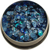 Buttons Galore 28 Lilac Lane Tin W/Sequins 40g-Denim Blues LL306