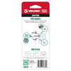 VELCRO(R) Brand Thin Fasteners Squares .875" 12/Pkg-Clear - 91330