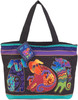 Laurel Burch Shoulder Tote Zipper Top 18"X5"X15"-Dogs & Doggies - LB2070