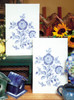 Tobin Stamped For Embroidery Kitchen Towels 17"X30" 2/Pkg-Blue Rose T264049