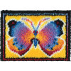 Wonderart Latch Hook Kit 15"X20"-Butterfly Fantasy - 426143C