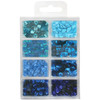 Craft Medley(TM) Creative Essentials Cup Sequins 7mm 0.56oz-Rhythm 'n Blues GC457-D