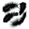 Marabou Feathers .25oz-Black -B704-BL - 096709023112